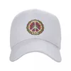 Berets Fashion Peace Sign Baseball Cap Unisex Adult Mandala Symbol Adjustable Dad Hat Women Men Outdoor