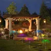 Luci da giardino impermeabili Medusa in fibra ottica Led Fata Decorativa solare 7 colori/caldi