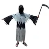 Halloween Costume Cosplay Costume Halloween Dark Death Boy Costume roll Spela Death Ghost Rollspelning Kostym Terror Faceless Clothing