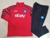 23 24 Naples Half zipr Napoli Fußballtrikot-Trainingsanzug Zielinski2023 2024 AE7 SSC Naples Langarm-Set Veste-Trainingsanzug-Uniform MÄNNER UND KINDER