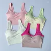 Roupa de yoga nuvem esconder sexy sutiã esportivo para mulheres em casa roupa interior de fitness tanque de colheita superior menina colete camisa de treino correndo roupas esportivas