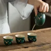 Theekopjes Chinese Stijl Handgemaakte Keramische Kleine 50/70ml Theekopje Met Handvat Persoonlijkheid Mokken Porselein Set Cup