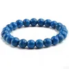 Alta qualità Blu Bianco Verde Rosso Bracciale in pietra naturale Homme Femme Charms 8MM Uomo Perline Braccialetti Yoga Gioielli moda donnaBracciali bracciale uomo blu rosso