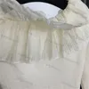 Strickwaren Damen Pullover Rüschenkragen Rand ausgestellt Temperament Langarm Pullover Mode Top