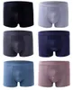Unterhosen 4 stücke männer Dünne Atmungsaktive Unterwäsche Sommer Sexy Boxer Shorts Nahtlose Mid-taille Einfache Feste Farbe Junge Geschenk