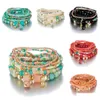 Beaded Women Turquoise Bracelet Acrylic Bracelets Bohemia Colorf Charm For Girls Fashion Jewelry Gift 6 Colors Drop Delivery Dhiqc