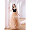 Party Dresses Fashion Glitter Spaghetti Straps Pleated Organza Prom Dress A Line Sequined Evening Multi Layered Guest