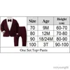 Clothing Sets Baby Birthday Clothes Gentleman Autumn Outfits 3 Years Boys Party Suit Solid Pants Fake 2PCS Set Wedding Costume R231028