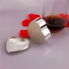 Party Favor 20st Custom Wedding Big Ring Box Personlig / Valentines Engagemang Sliver Plate Metal Bearer