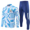 2023 24 Man City Football Tracksuits Soccer Tracksuit Training Suit Men Kids Kit 22 23 24 Haaland de Bruyne Foden Grealish J.Alvarez Sportswear Survatment Chandal Set