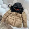 Designer Mens puffer jacket down winter parkas cotton coats high street casual thicken detachable hat outerwear badge decoration Warm Outdoor Thick Couple Coat