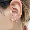 أقراط مسمار S925 نقي الأذن الفضية النقية مخصصة للأزياء التضمين لؤلؤة الأزرار المجوهرات