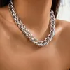 Collier ras du cou pour femmes, chaînes à tiroirs, Style Punk hip hop, Vintage Ins, mode, bijoux exagérés