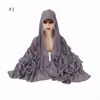 Roupas étnicas Hijabs Muçulmanos para Mulher Chiffon Xaile Islam Femme Véus Turbante Boné de Beisebol Jersey Cachecol Sous Instant Hijab