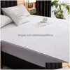 Lakenssets Waterdicht Dikker Quiltproces Hoeslaken Bed Er Matrasbeschermer 150X200 180X200 200X220 Effen Kleur 220513 Dhgt0