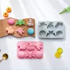 "Festive 6-Piece Christmas Silicone Mold Set"