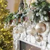 その他のイベントパーティー用品塗装クリスマスボールの装飾品25pcsクリスマスデコレーション6cm直径シャッタープルーフホリデーハンギングボール231027