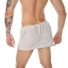 Unterhosen für Männer, kurzer Rock, warm, ausgefallene Frottee-Hosen, Pyjamas, Unterwäsche, Höschen, abnehmbarer Peni-Beutel, Boxer mit Tasche