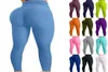 2021 Sexiga Yoga Pants Fitness Sports Leggings Jacquard Sports Leggings Female Running Trousers High midja Yoga Tight Sports Pants6739906