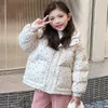 Manteau de duvet Mode Bébé Filles Vêtements d'hiver Épais Chaud Floral Coton Enfants Enfants Princesse Veste Rembourrée XMP503 231027