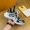 2022 Paris fashion casual dad shoes archlight genuine Leather sneakers Arched sole mesh Black breathable Bow designer platform shoe 05