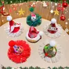 Hårtillbehör Jul Santa Claus Clips Star Elk Plush Ball Letter Duckbill Clip Xmas Tree Mesh Shiny Hairpin