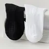 Men's Socks 5Pairs/lot Thicken Cotton Solid Bottom Terry Long Black White Sport Male Breathable Casual Calcetines
