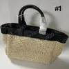 Versão correta de moda feminina feminina palha tecida bolsa de ombro bolsa de presente malha de praia saco de bolsa