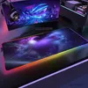 Mouse pads espaço de pulso grande rgb mouse pad mousepad led tapete de mouse gamer mousemats almofadas de mesa pc tapete de teclado rgb xxl 90x40cm r231028