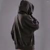 Heren Truien Mannen Herfst Hoodie Effen Kleur Capuchon Lange Mouwen Oversized Hip Hop Warm Hoge Kraag Straat 2023 Winter kleding