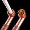 Cigarette pole old-fashioned copper pipe cut tobacco dual-purpose filter portable dry cigarette pole Gift for Men