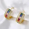 Hoop Earrings Temperament Fashion Color Gold/Sliver For Women Fine Classic Retro Minimalist Famale Party Jewelry Accessories