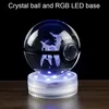 Juldekorationer Game Ball Crystal Ball Gravering 3D Monster Figurer med LED Light Base Christmas Gifts Global Home Decoration 231027