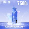 IRIS MO 7500 Puffs Vape jetable Puff Vapes Puff jetable E-Cigarette avec écran intelligent 650 mAh rechargeable Type-C 12 saveurs