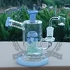 6,5 pouces rose violet champignon verre dab rig en gros nouveau unique pipe à eau en verre bong