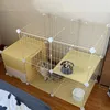 Jaulas transportadoras para gatos para el hogar, caja de arena cerrada para interiores, casa integrada con inodoro, jaula de espacio libre súper grande para gatos