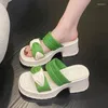 Sandali 2023 Scarpe da Donna in Stile Coreano Moda Outdoor Suola Spessa Casual Pantofole da Spiaggia Zeppe Per Le Donne Sandalias De Mujer