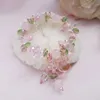 Ruifan Animal Fox Pendant Natural Stone Pink Crystal Pärlade armband för kvinnor Girls Fashion Jewelry Accessories Gifts YBR563 Fashion Jewelrybracelets