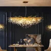 Pós-moderna sala de estar sala de jantar iluminação vidro cristal personalidade criativa recepção loja roupas lustre decorativo
