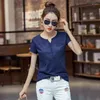 Vrouwen T-shirts Poleras De Mujer Moda 2023 Zomer Casual Shirt Vrouwen Wit T-shirt Tops Katoen Korte Mouw T-shirts tee Femme