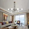 Gästrumsstudie Glass Bollmolekyler Pendant Lamp Post-Modern Simple American Magic Beans Long Pipe Pendant Light