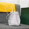 Модная женская дизайнерская ручная сумка Сумки на шнурке для женщин из натуральной кожи ведро-кошелек Кожаные сумки Роскошная большая сумка