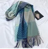 Scarves 2023 Plaids Scarf For Women Winter Thick Warm Cashmere Feeling Retro Korea Style Long Shawl Plaid Women's Tassel Shawls