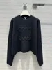 23SS 새로운 여성 스웨터 가을 트렌드 긴 슬리브 탑 고급 슬림 풀오버 재킷 디자이너 스웨터 여성의 흰색 얇은 니트 고품질