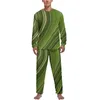Masculino sleepwear impressão de mármore pijama inverno verde líquido casual nightwear mens 2 peça personalizado mangas compridas adorável conjunto
