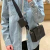 2 в 1 Дизайнерские сумки унисекс CrossBody Bag Кошельки для мужчин и женщин сумки-мессенджеры из воловьей кожи Классические роскошные сумки Черные кошельки с сумкой 231015