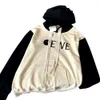 Lowewe Hoodie Designer Moda Masculina e Feminina Dragão Gato Cor Contraste Painel Boneca Suéter Com Capuz Outono Solto Comprimento Médio Casal Moletom Com Capuz Casaco