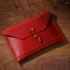 AIGUONIU Vintage Leder Laptoptasche IPad Rindsleder Aktenaufbewahrung Kartenhalter