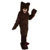 Costumes de mascotte d'ours brun de haute qualité Halloween robe de soirée fantaisie personnage de dessin animé carnaval Noël Pâques publicité fête d'anniversaire