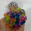 Üzüm topu 5.0cm dekompresyon oyuncak örgüsü squishy renkli üzüm topu kıpır